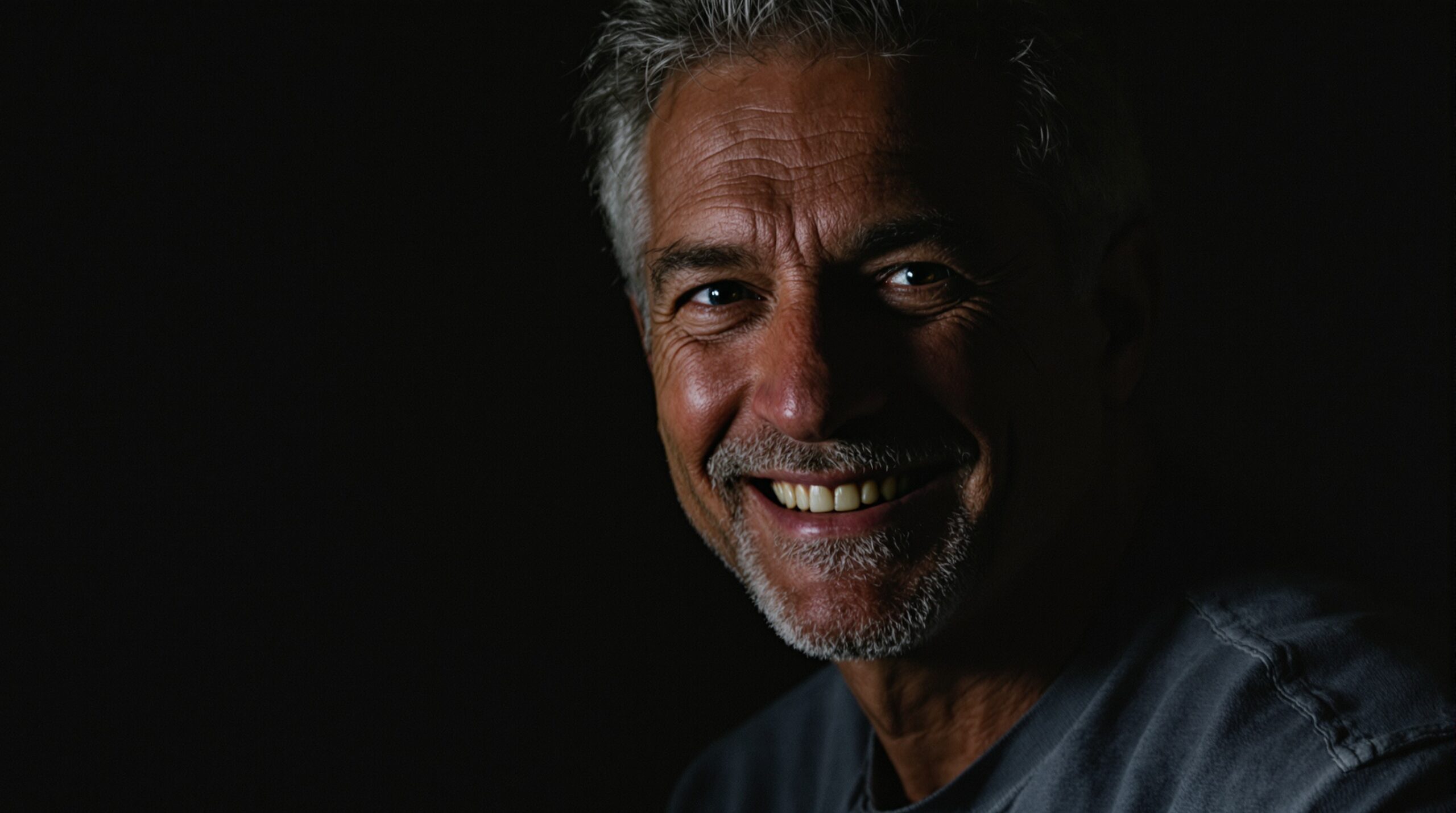 A natural candid portrait of a healthy older man smiling, representing longevity supplement ingredients and healthy aging.