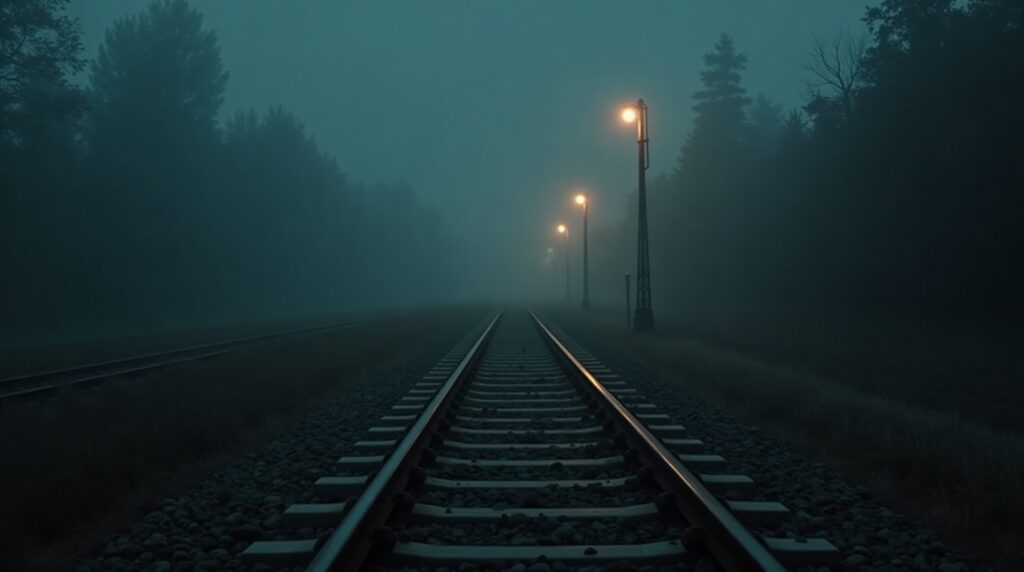 Railway tracks diverging into fog at night, representing the signs it is time to switch your supplement manufacturer.