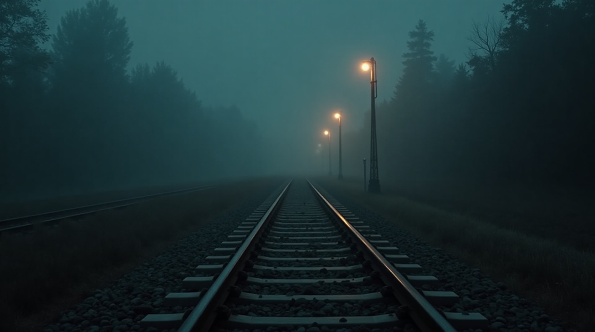Railway tracks diverging into fog at night, representing the signs it is time to switch your supplement manufacturer.